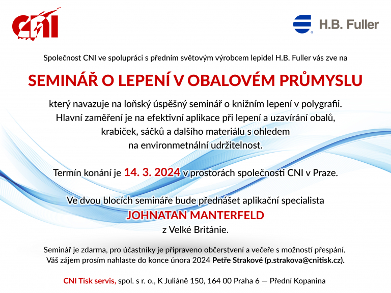 SEMINÁŘ O LEPENÍ V OBALOVÉM PRŮMYSLU